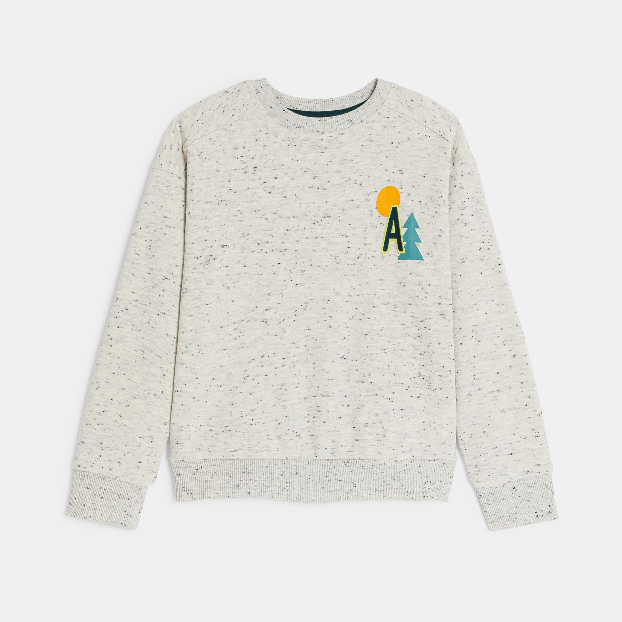 Áo hoodie be pha sợi